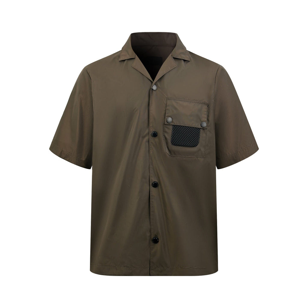 2026 New Mon Logo Patch Pocket Short-Sleeved Shirt (AA613-A85)