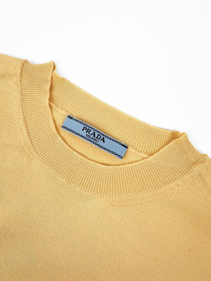 2026 Women's Triangle Brand Embroidered Short-Sleeved Jumper (DD119)