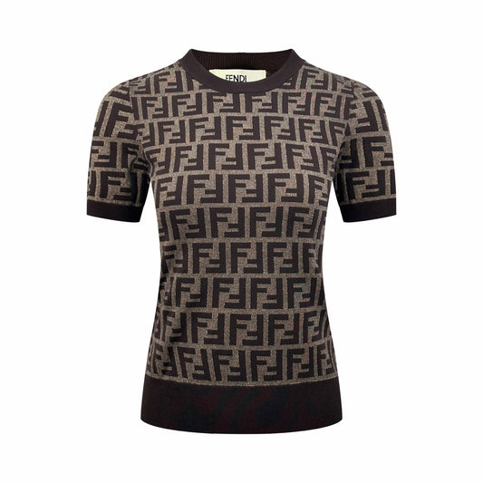 2026 Women's FF All-over Print Short-sleeved Jumper (DD130)