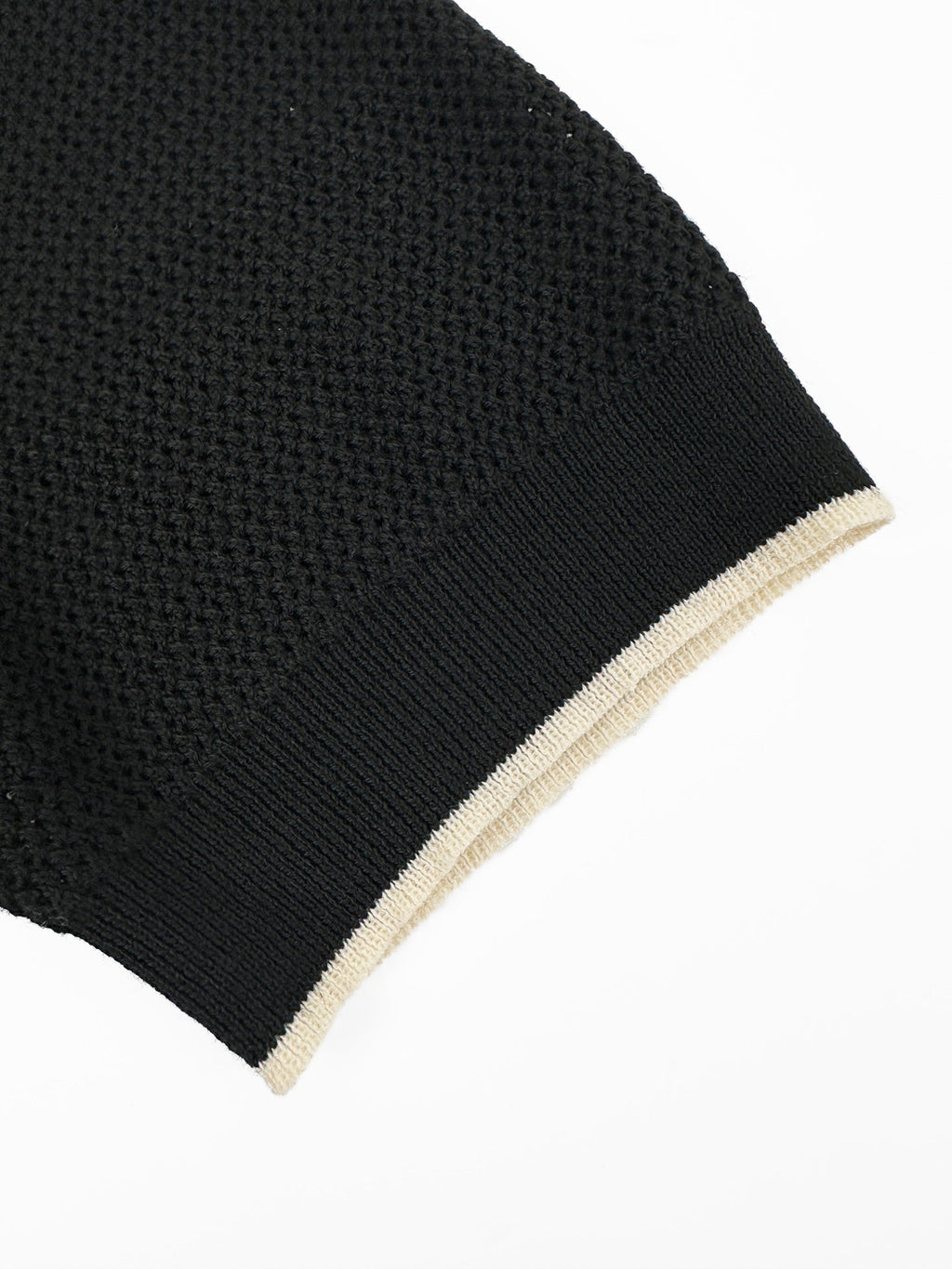 2026 New Triangle Brand Logo Mesh Polo Neck Knit Top (CC983-A75)