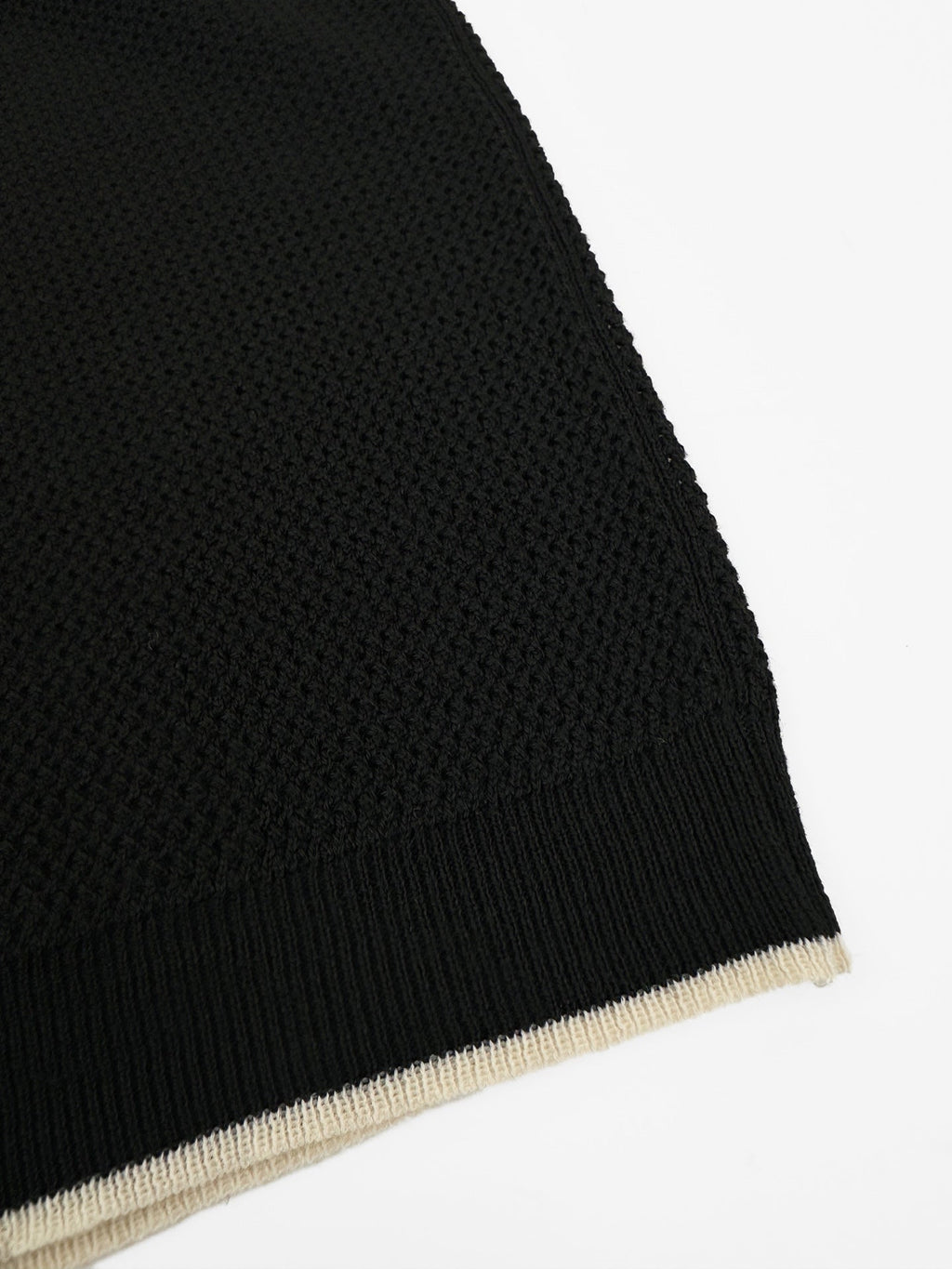 2026 New Triangle Brand Logo Mesh Polo Neck Knit Top (CC983-A75)