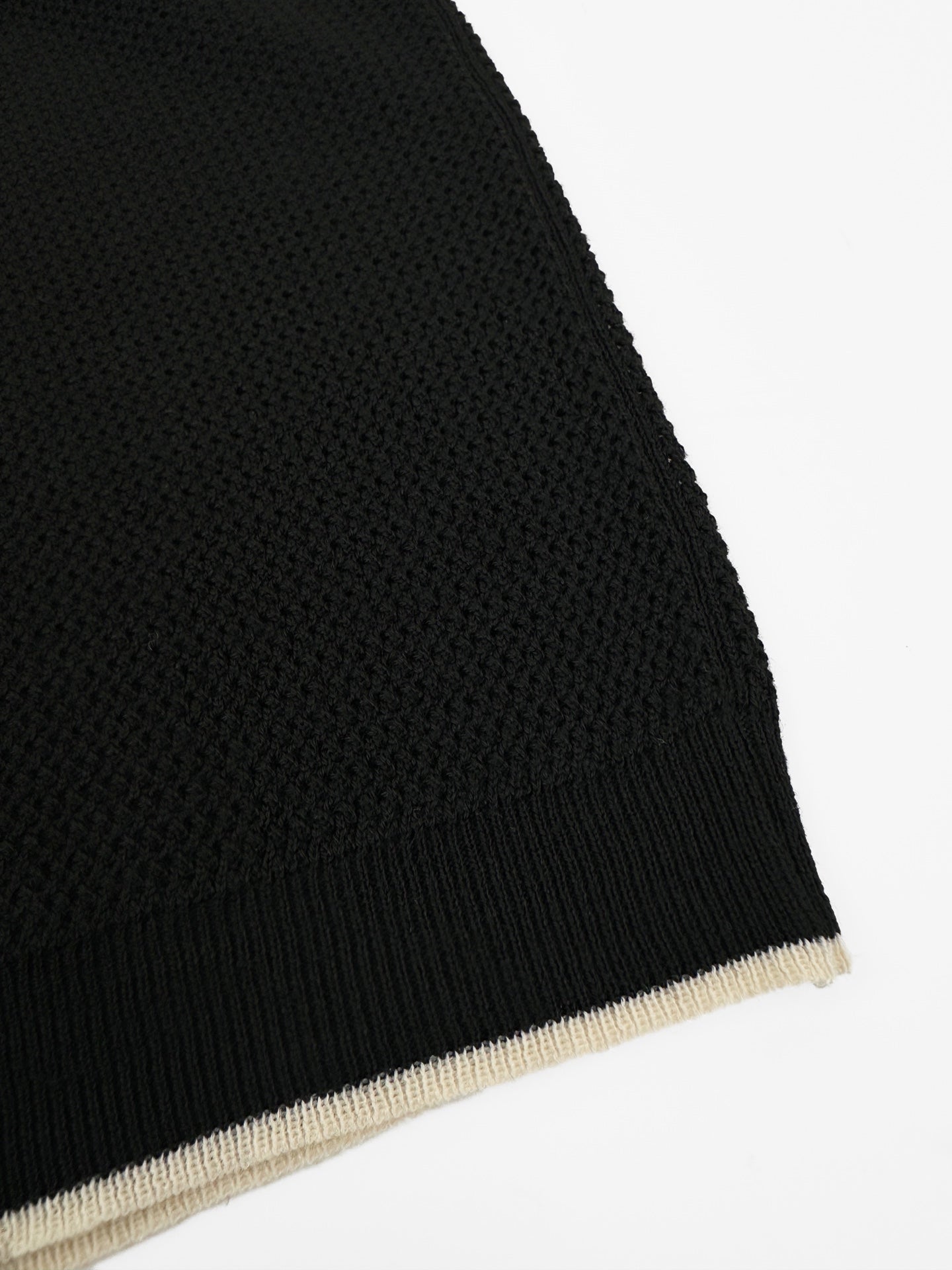 2026 New Triangle Brand Logo Mesh Polo Neck Knit Top (CC983-A75)