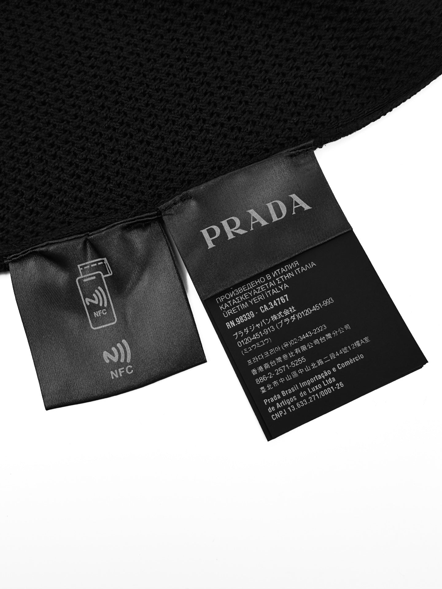 2026 New Triangle Brand Logo Mesh Polo Neck Knit Top (CC983-A75)