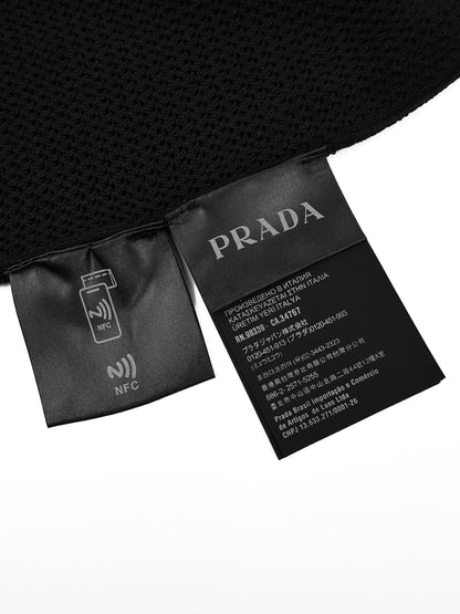 2026 New Triangle Brand Logo Mesh Polo Neck Knit Top (CC983-A75)