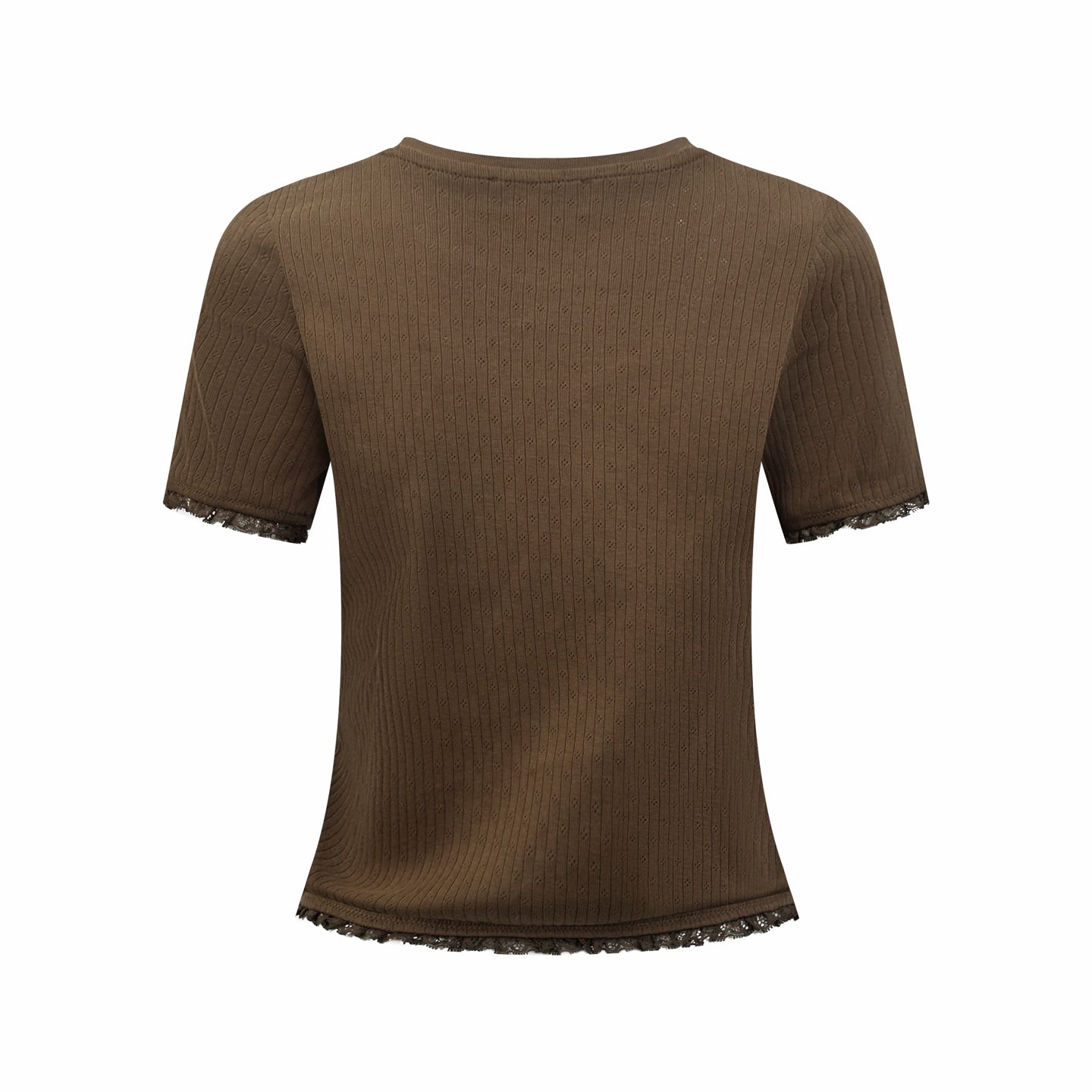 2026 Women's MM Lace Short-Sleeved T-Shirt (FF740)