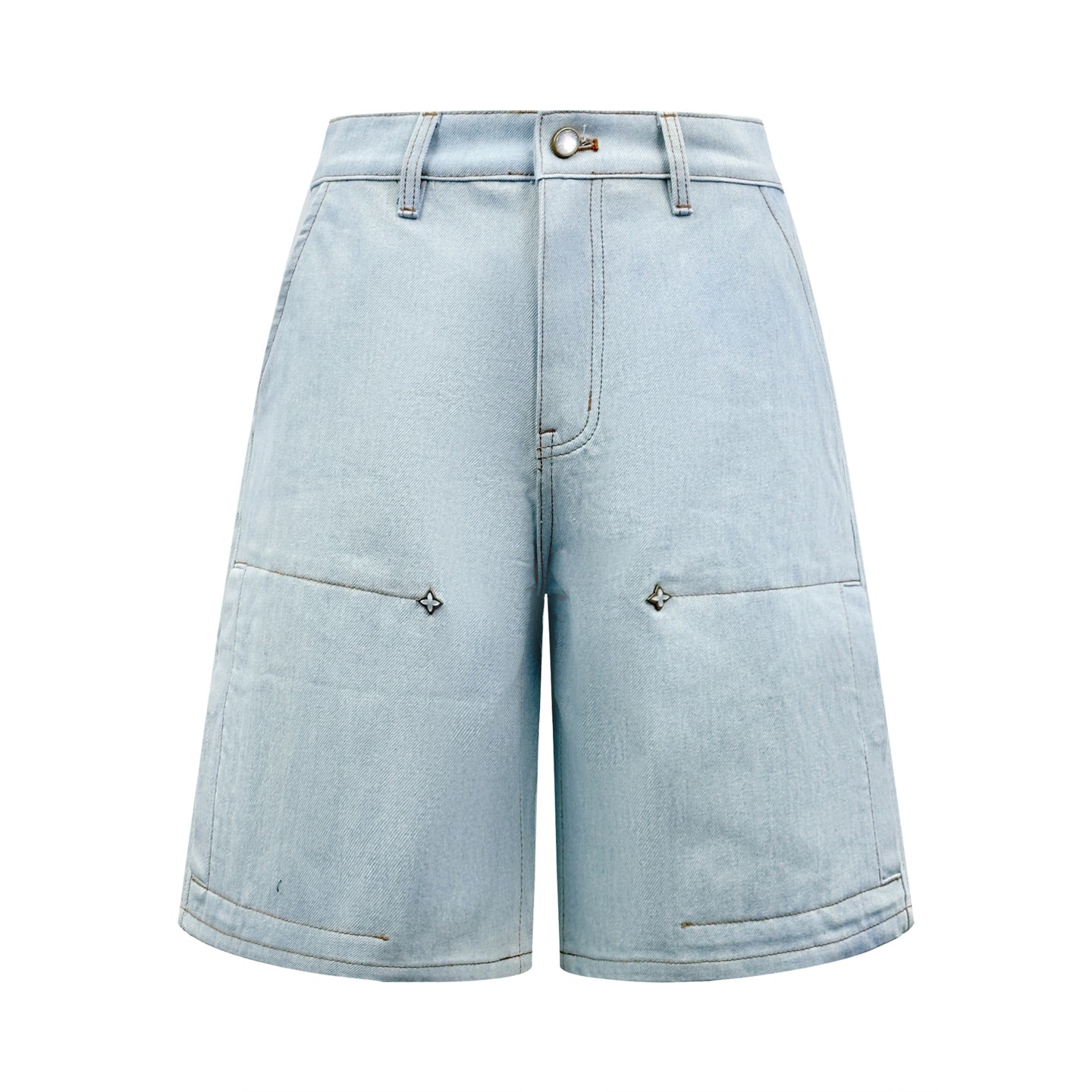 2026 New Arrival: LY Embroidered Denim Shorts (BB839-A80)