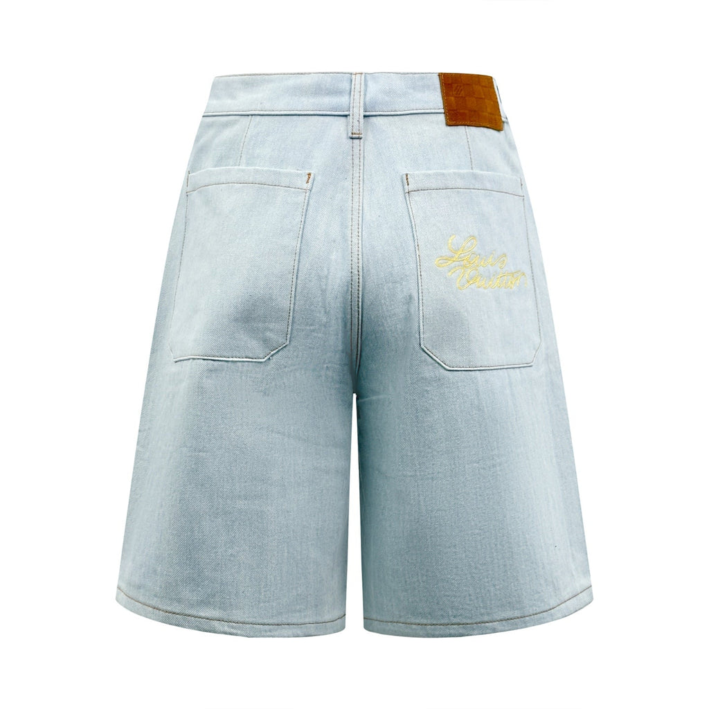 2026 New Arrival: LY Embroidered Denim Shorts (BB839-A80)
