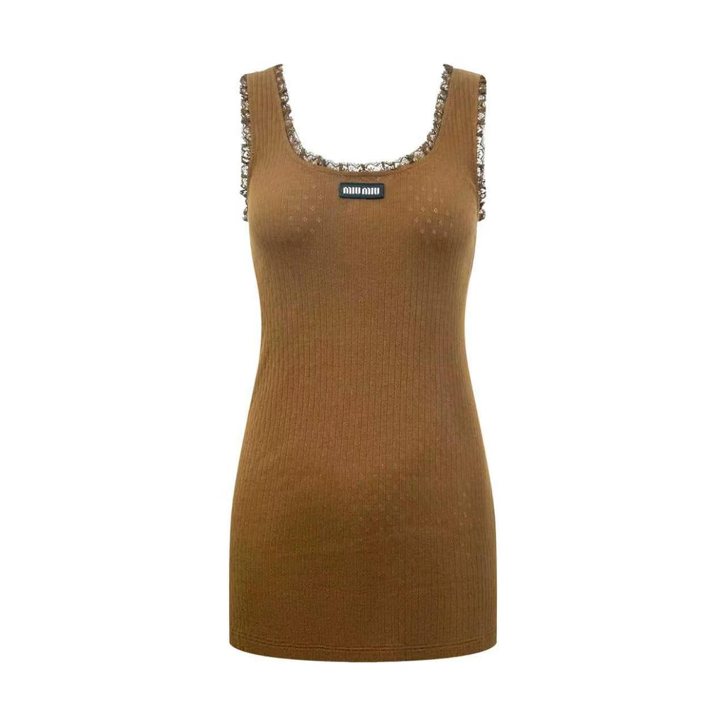 2026 Women's MM Lace-Trimmed Tank Top (FF742)