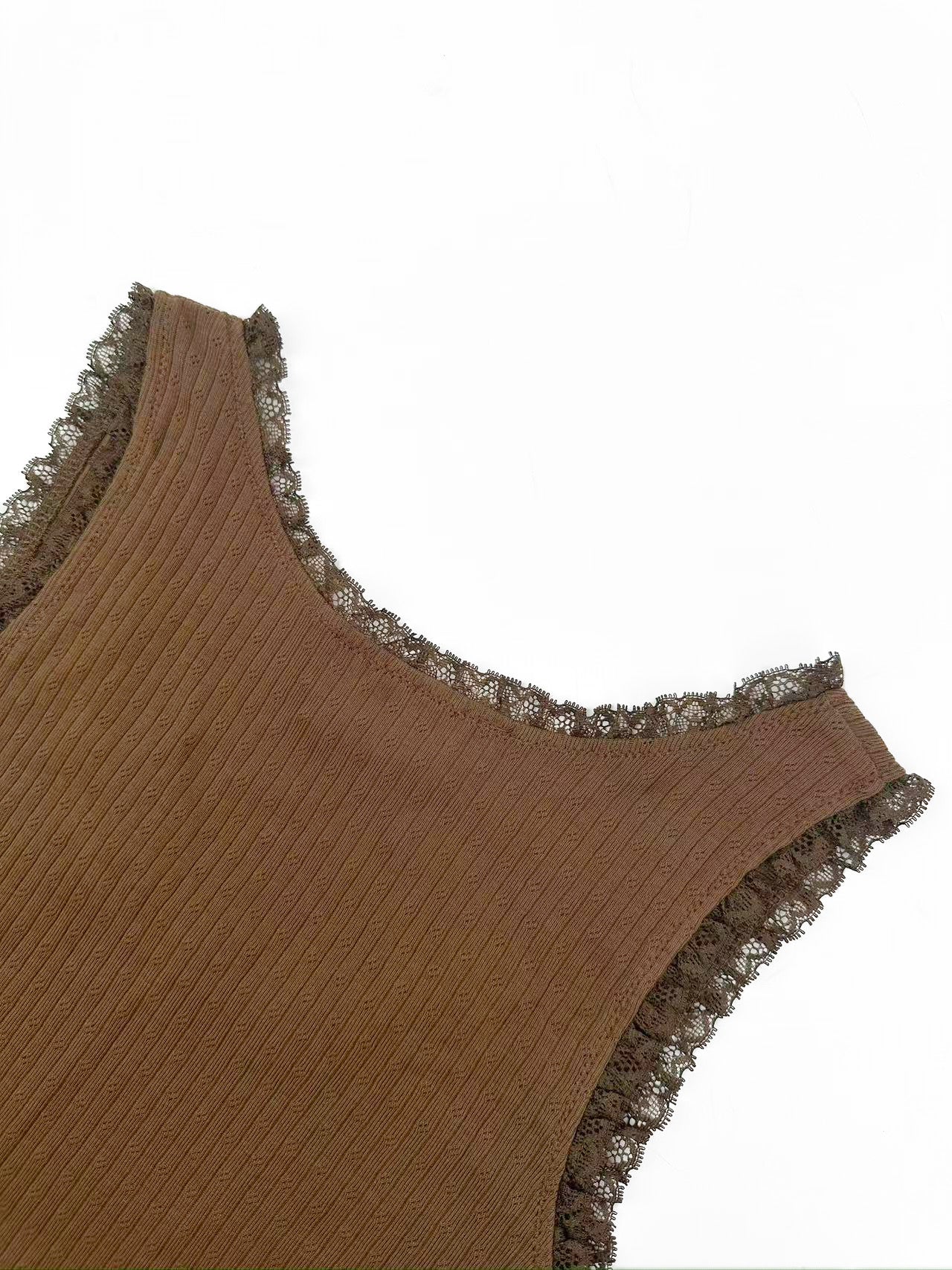 2026 Women's MM Lace-Trimmed Tank Top (FF742)