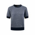 2026 Women's CD Jacquard Embroidered Short-Sleeved Jumper (DD110)