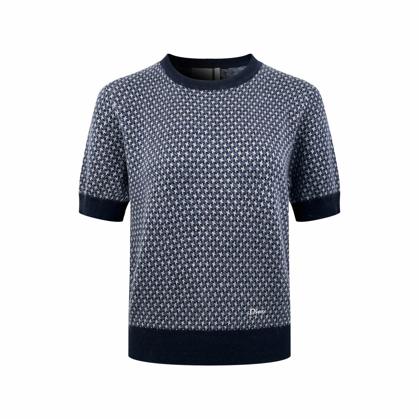 2026 Women's CD Jacquard Embroidered Short-Sleeved Jumper (DD110)