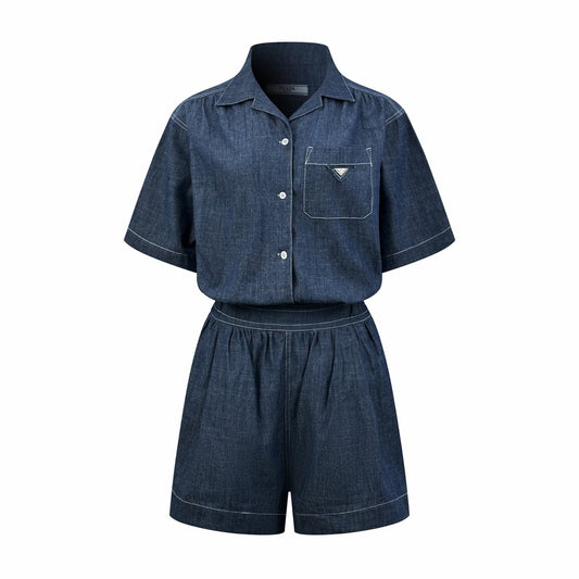 2026 Women's Triangle Brand Denim Dress (DD121)