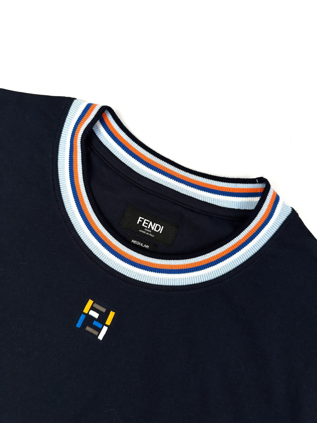 2026 New FF Two-Tone Embroidered Short-Sleeve Shirt (AA643-A10)