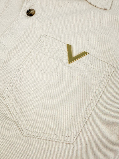 2026 New Style VA Logo Denim Shirt (AA618-A85)