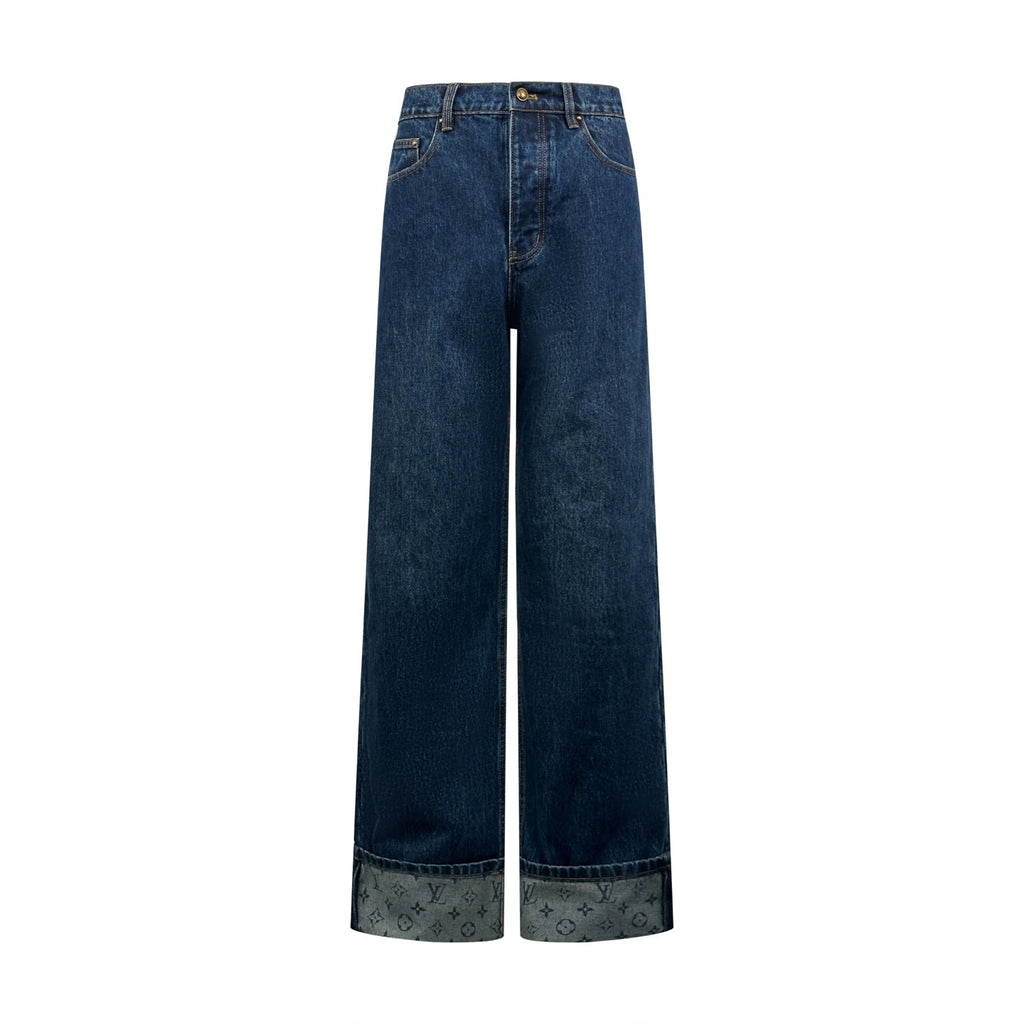 2026 New LY Logo Cuffed Jeans (BB866-B70)