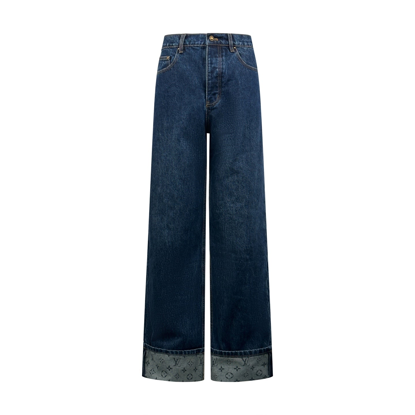 2026 New LY Logo Cuffed Jeans (BB866-B70)