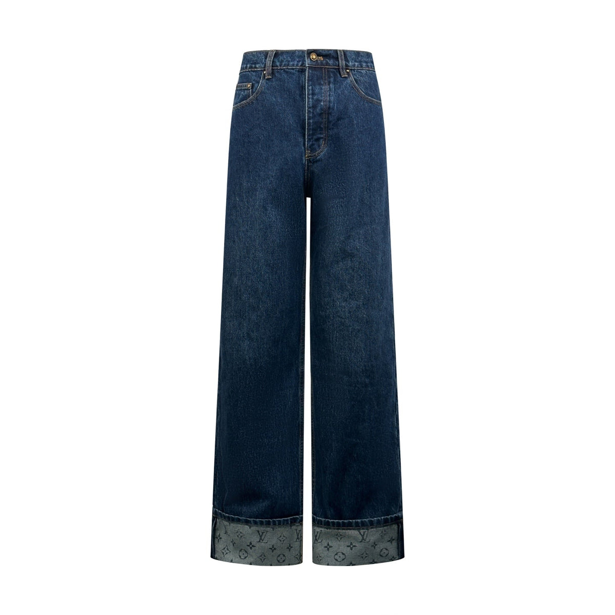 2026 New LY Logo Cuffed Jeans (BB866-B70)