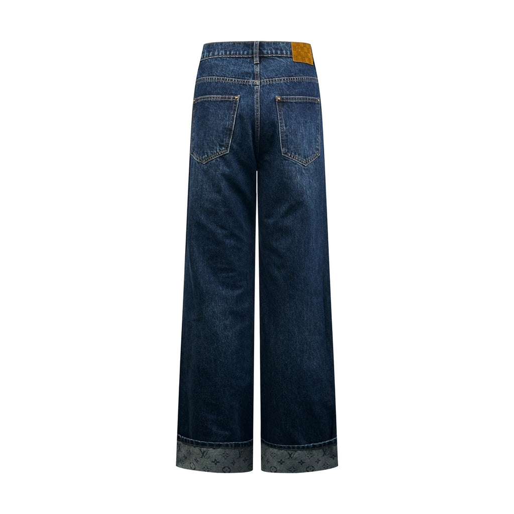 2026 New LY Logo Cuffed Jeans (BB866-B70)