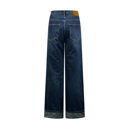 2026 New LY Logo Cuffed Jeans (BB866-B70)