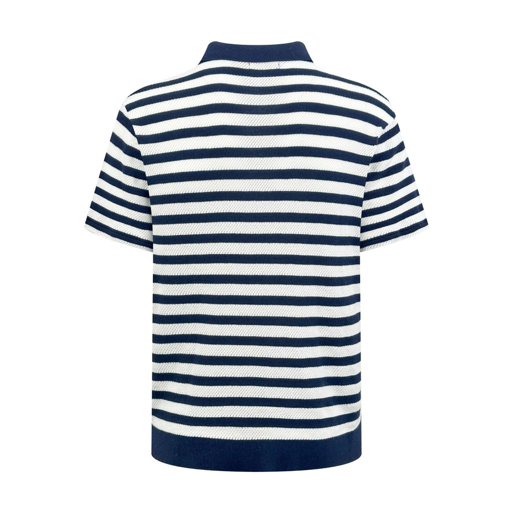 2026 New RL Embroidered Stripe Short-Sleeved Jumper (CC984-A70)
