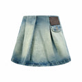 2026 Women's Way Leather Denim Mini Skirt (EE417)