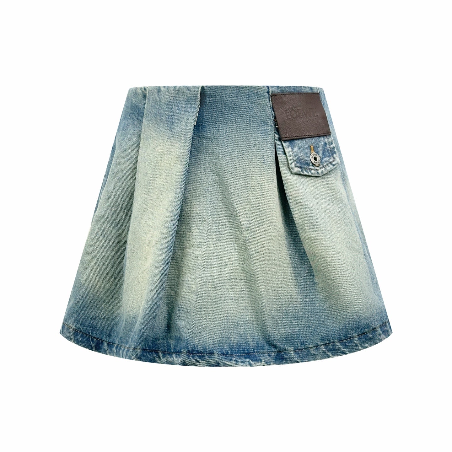 2026 Women's Way Leather Denim Mini Skirt (EE417)