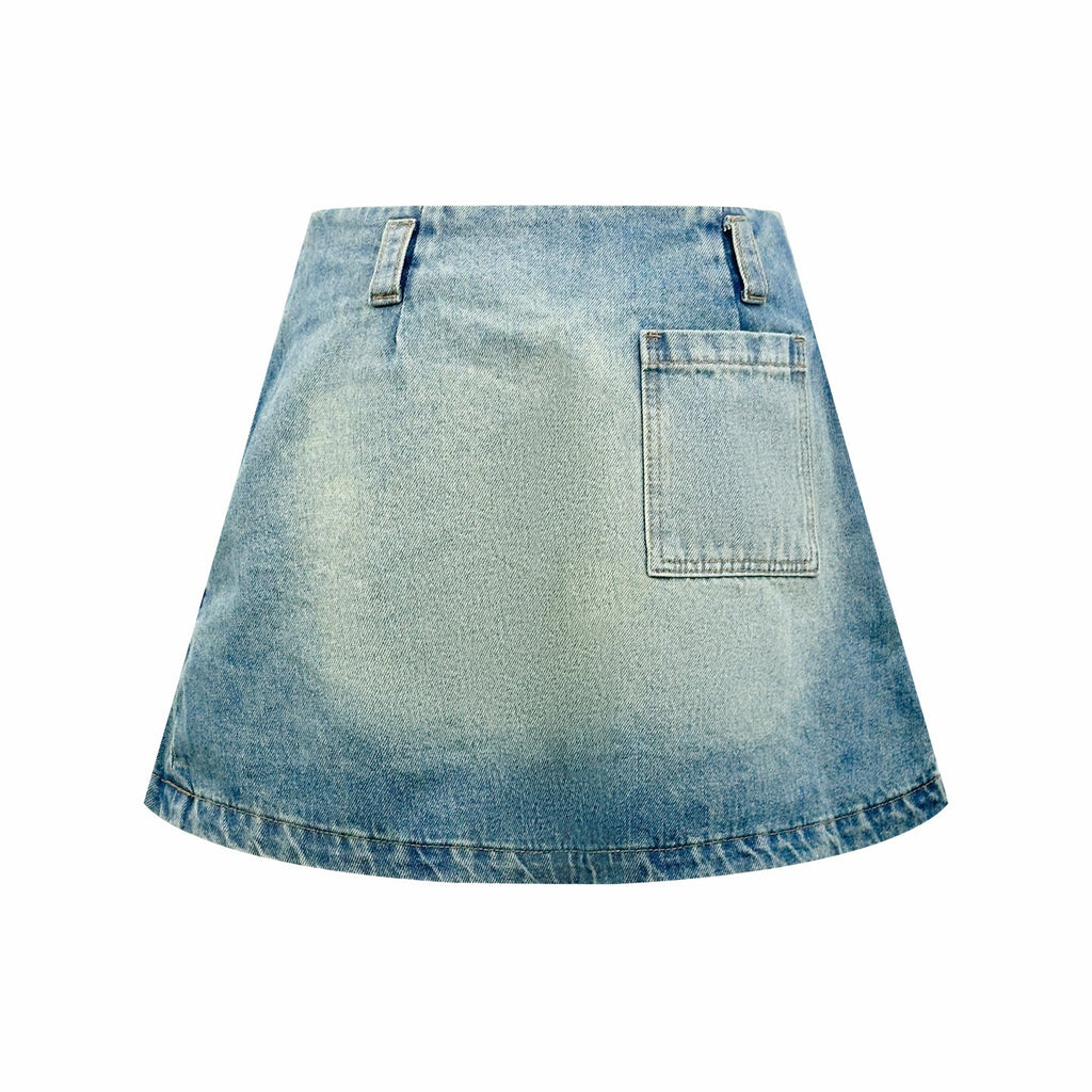 2026 Women's Way Leather Denim Mini Skirt (EE417)