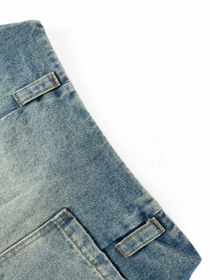 2026 Women's Way Leather Denim Mini Skirt (EE417)