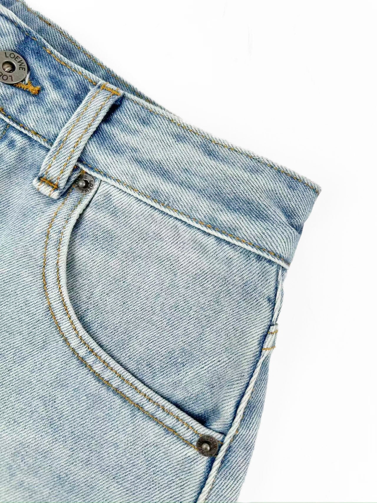 2026 Women's Way Embroidered Leather Denim Shorts (EE422)