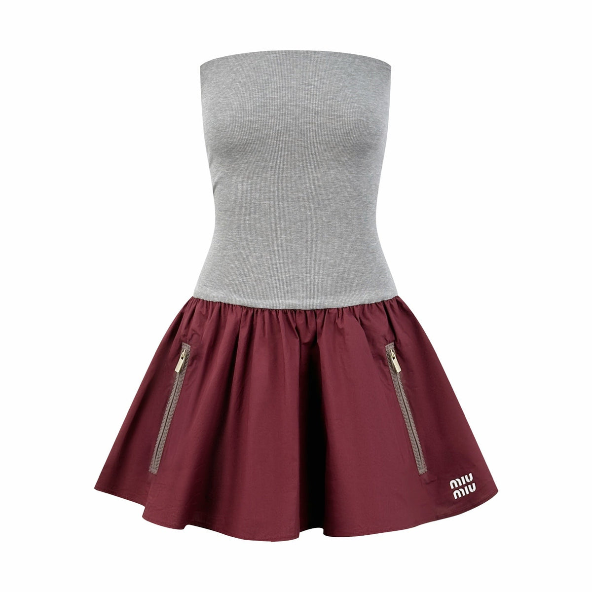 2026 Women's MM Logo Zipper Dress (FF735)