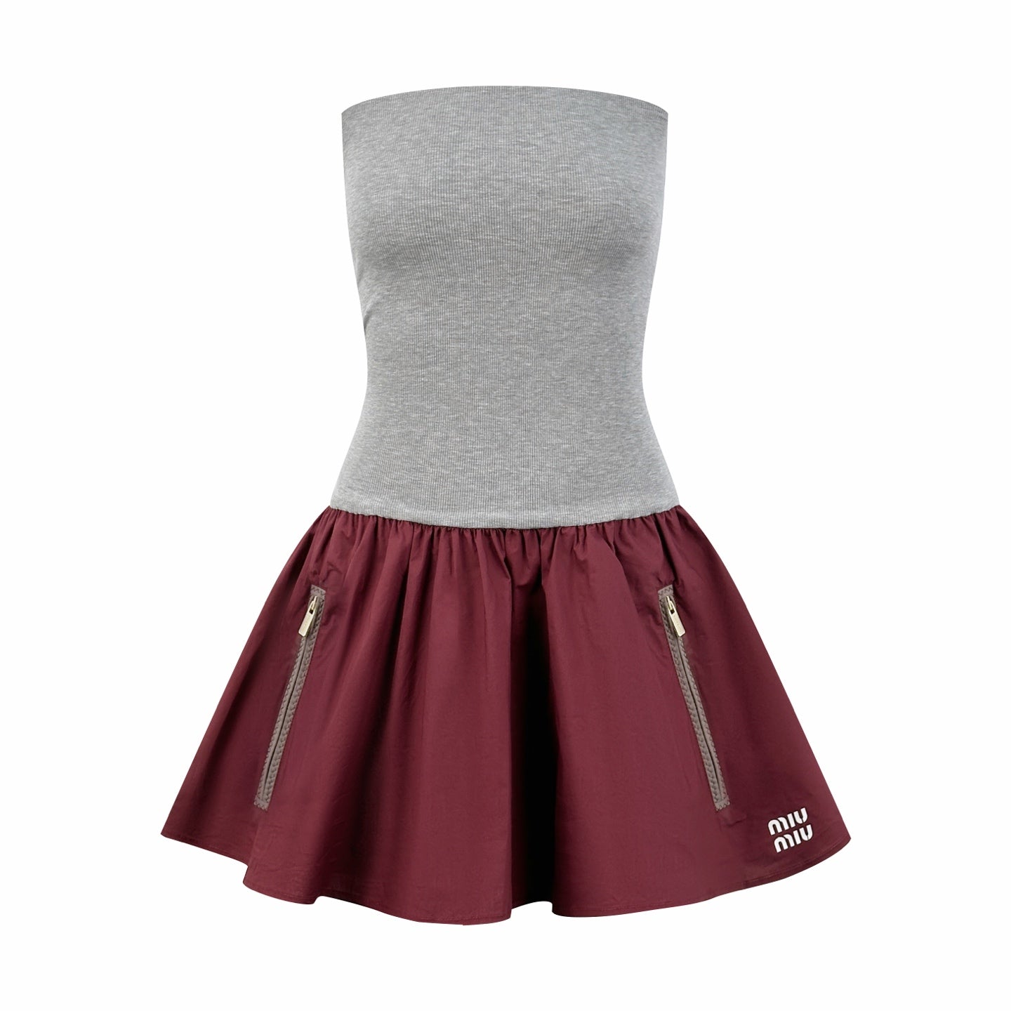 2026 Women's MM Logo Zipper Dress (FF735)