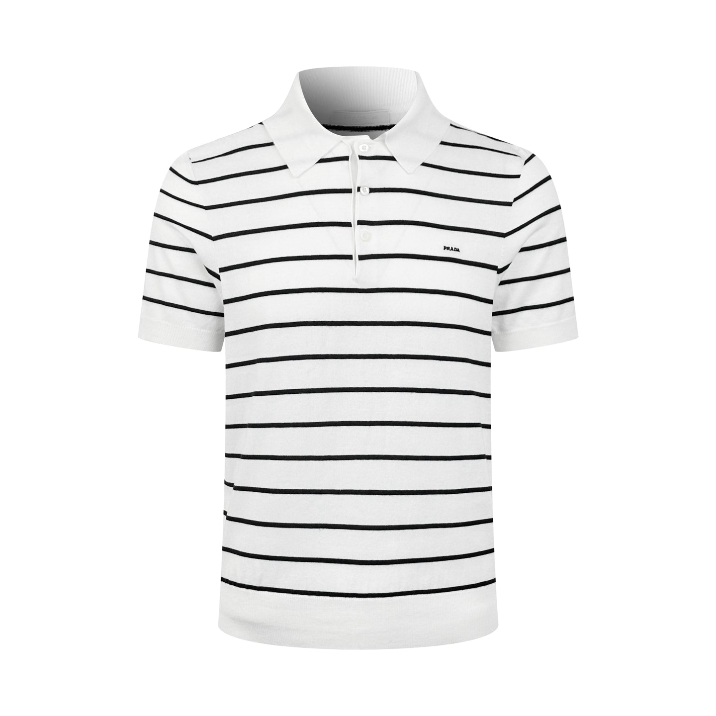 2026 New Triangle Brand Logo Striped Polo-Neck Knit (CC991-A70)