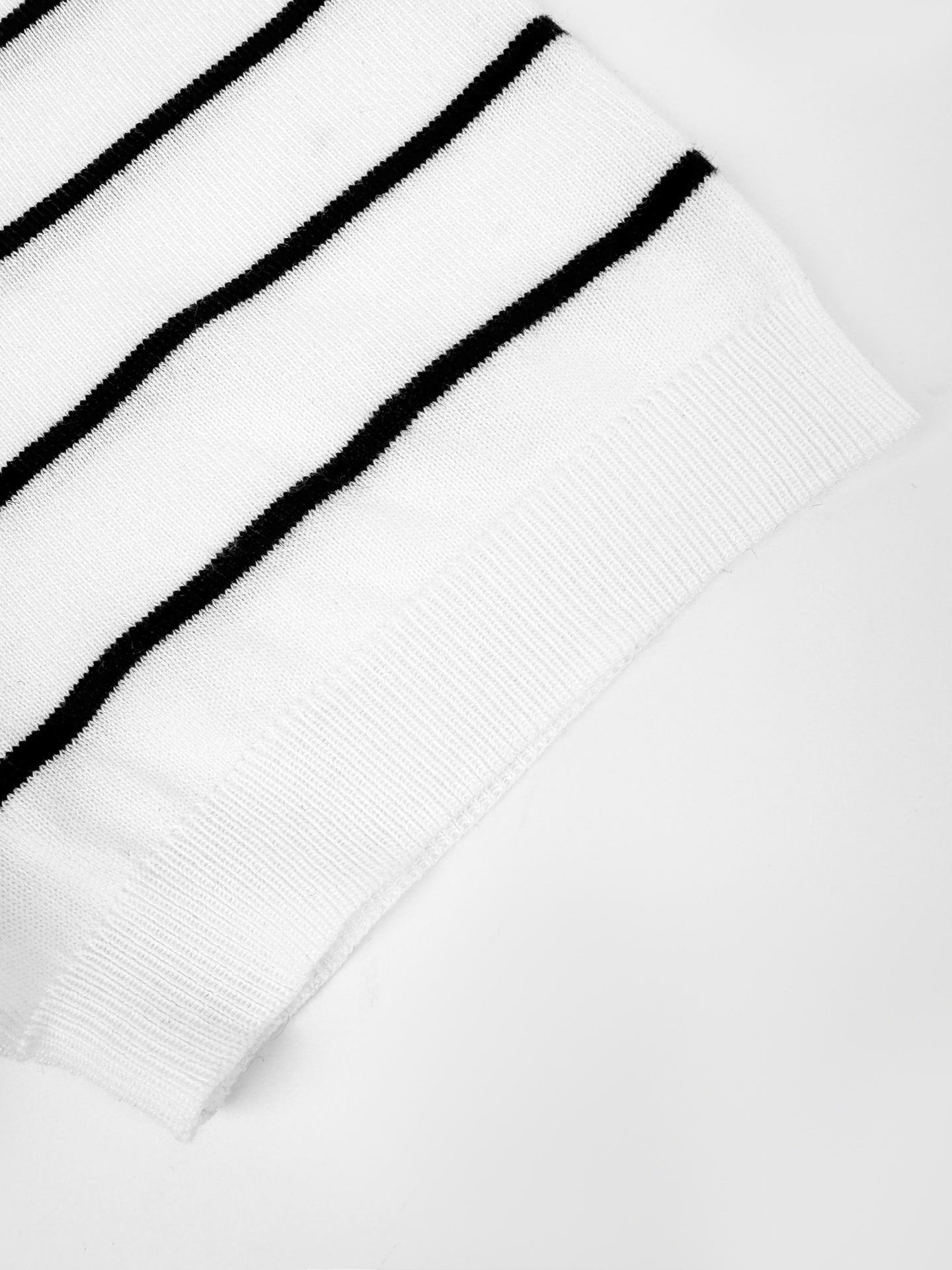 2026 New Triangle Brand Logo Striped Polo-Neck Knit (CC991-A70)
