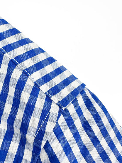 2026 New Way Embroidered Check Short-Sleeved Shirt (AA628-A70)