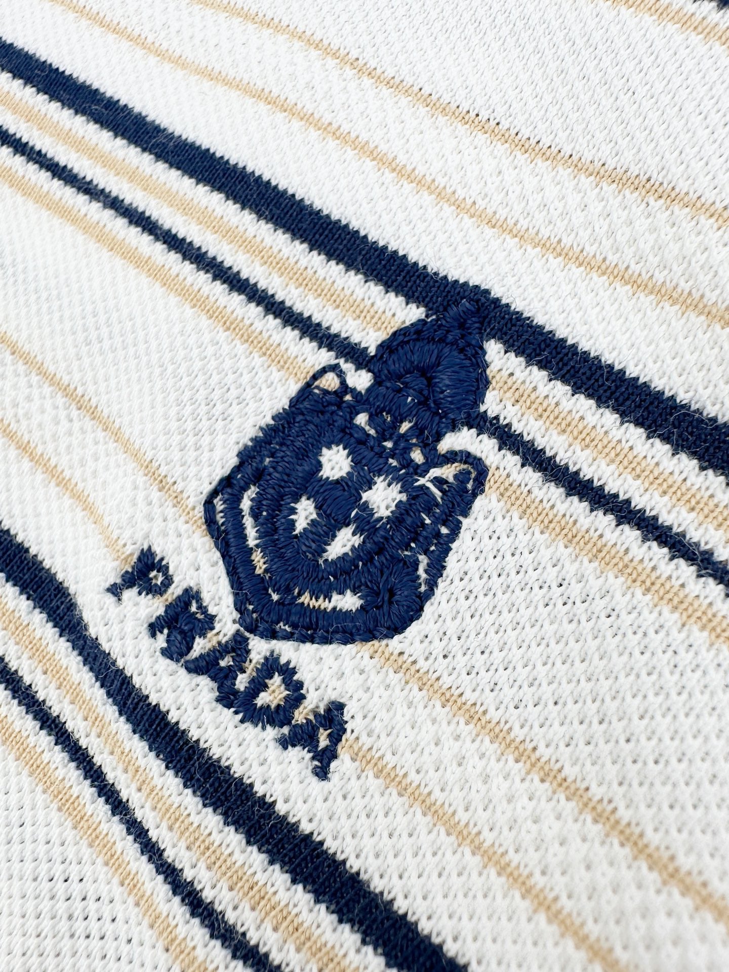 2026 Women's Triangle Brand Striped Embroidered Polo Shirt (FF752)