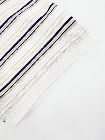 2026 New Triangle Brand Logo Striped Polo Shirt (CC992-A60)