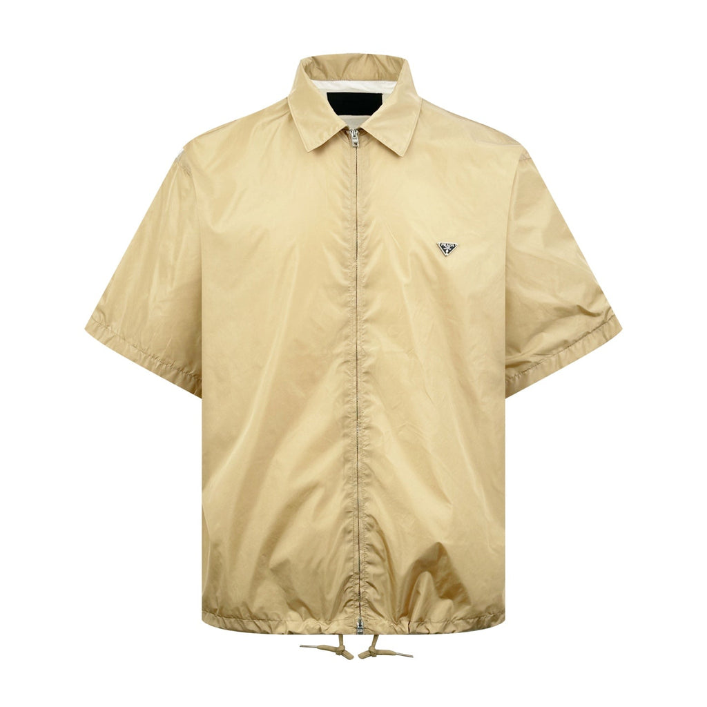 2026 New Triangle Brand Zipper Short-Sleeve Shirt (CC982-A85)