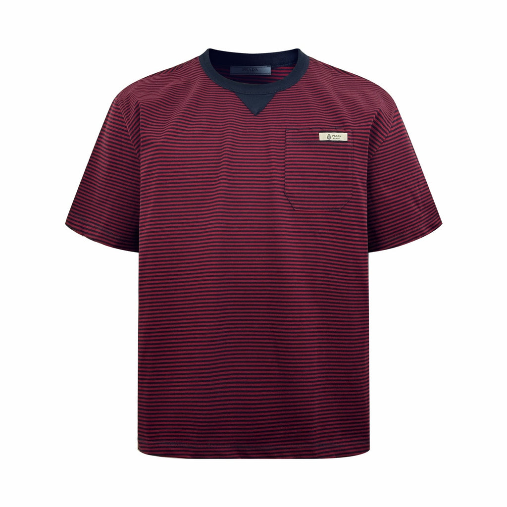 2026 New Triangle Brand Striped Pocket Short-Sleeve Shirt (CC939-A25)