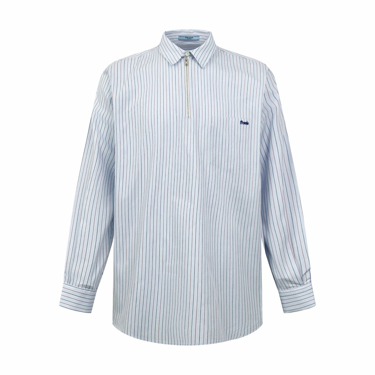 2026 Women's Triangle Brand Logo Striped Half-Zip Shirt (FF733)