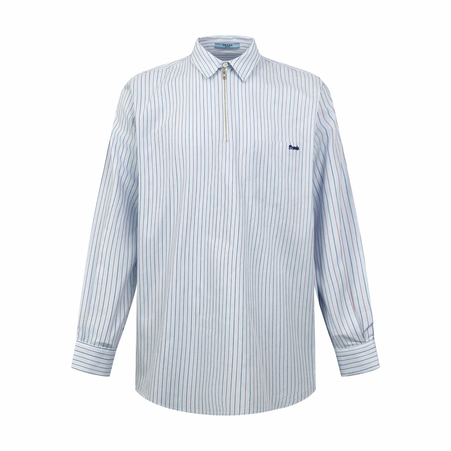 2026 Women's Triangle Brand Logo Striped Half-Zip Shirt (FF733)