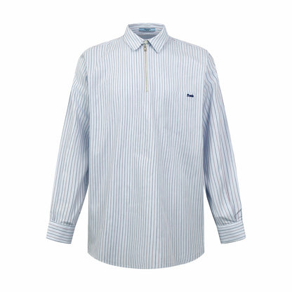 2026 Women's Triangle Brand Logo Striped Half-Zip Shirt (FF733)