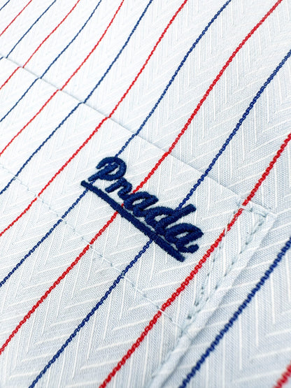2026 Women's Triangle Brand Logo Striped Half-Zip Shirt (FF733)