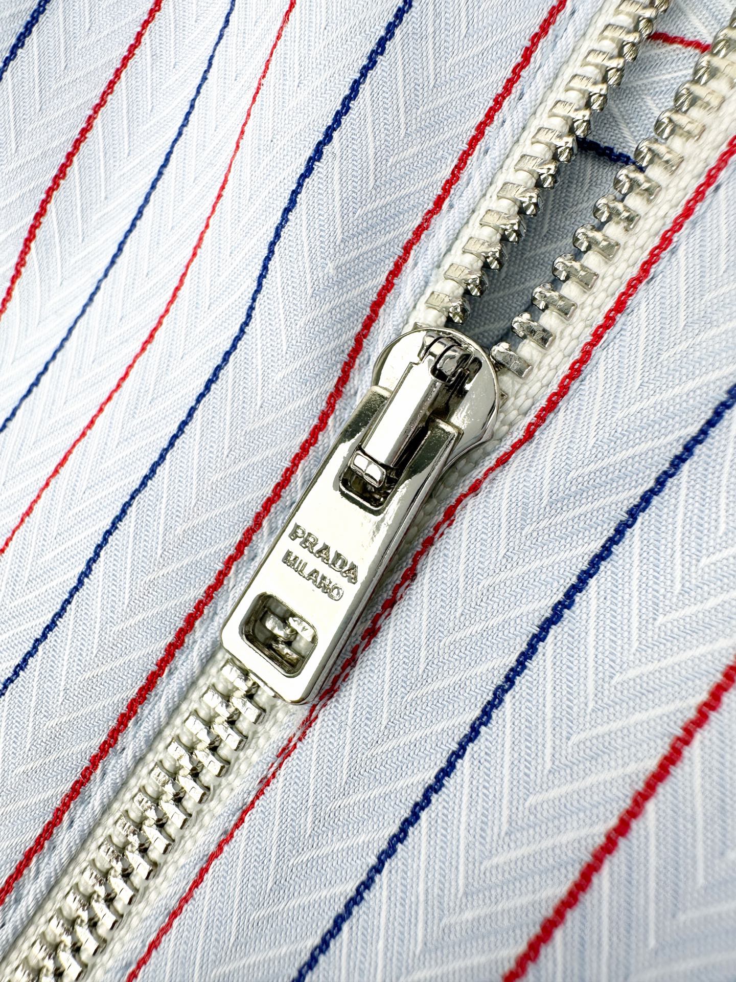 2026 Women's Triangle Brand Logo Striped Half-Zip Shirt (FF733)