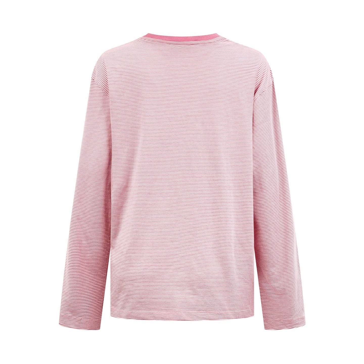2026 Women's MM Logo Striped Long-Sleeved Shirt (FF758)