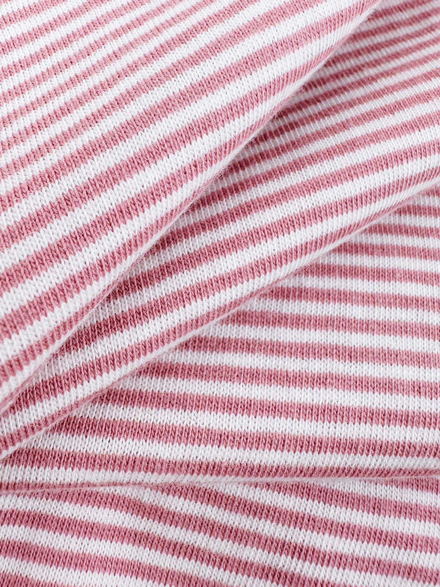 2026 Women's MM Logo Striped Long-Sleeved Shirt (FF758)