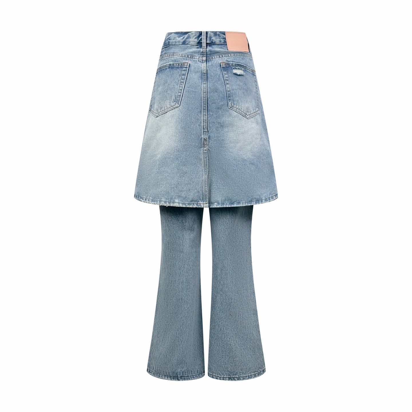 2026 Women's Acn Fake Two-Piece Denim Skirt Pants (FF751)