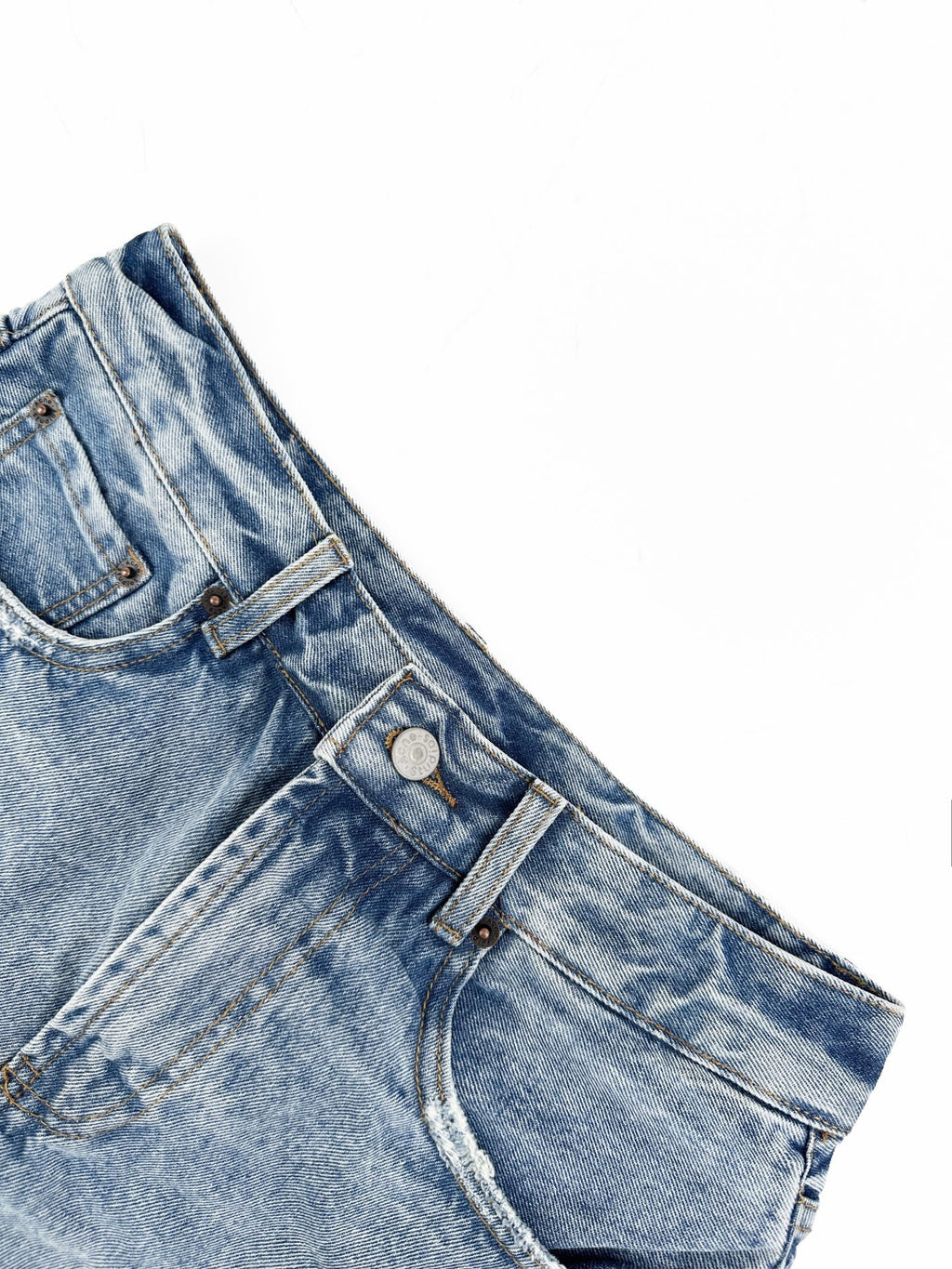 2026 Women's Acn Fake Two-Piece Denim Skirt Pants (FF751)