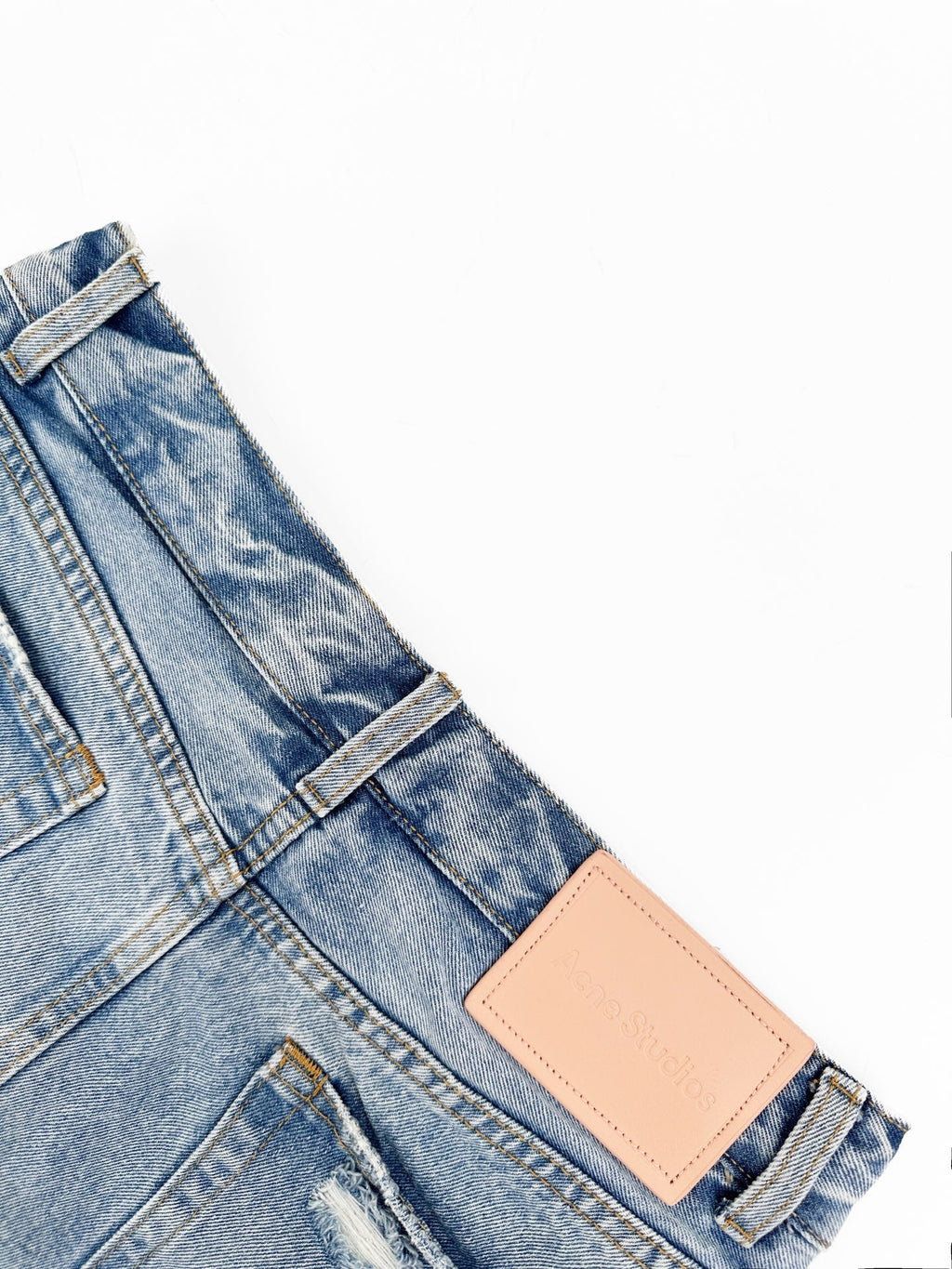 2026 Women's Acn Fake Two-Piece Denim Skirt Pants (FF751)