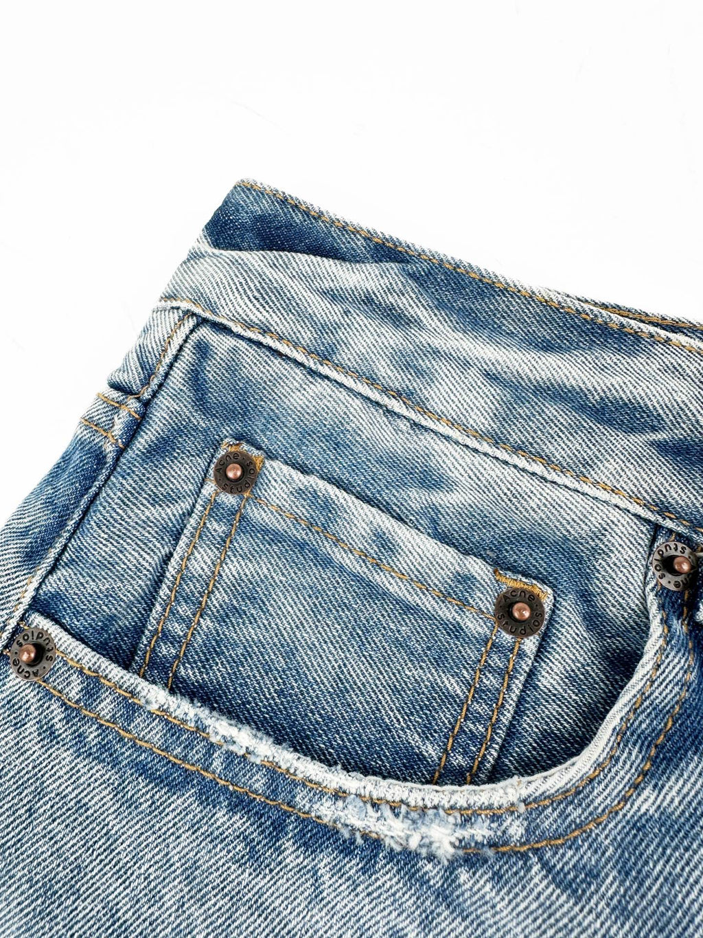 2026 Women's Acn Fake Two-Piece Denim Skirt Pants (FF751)