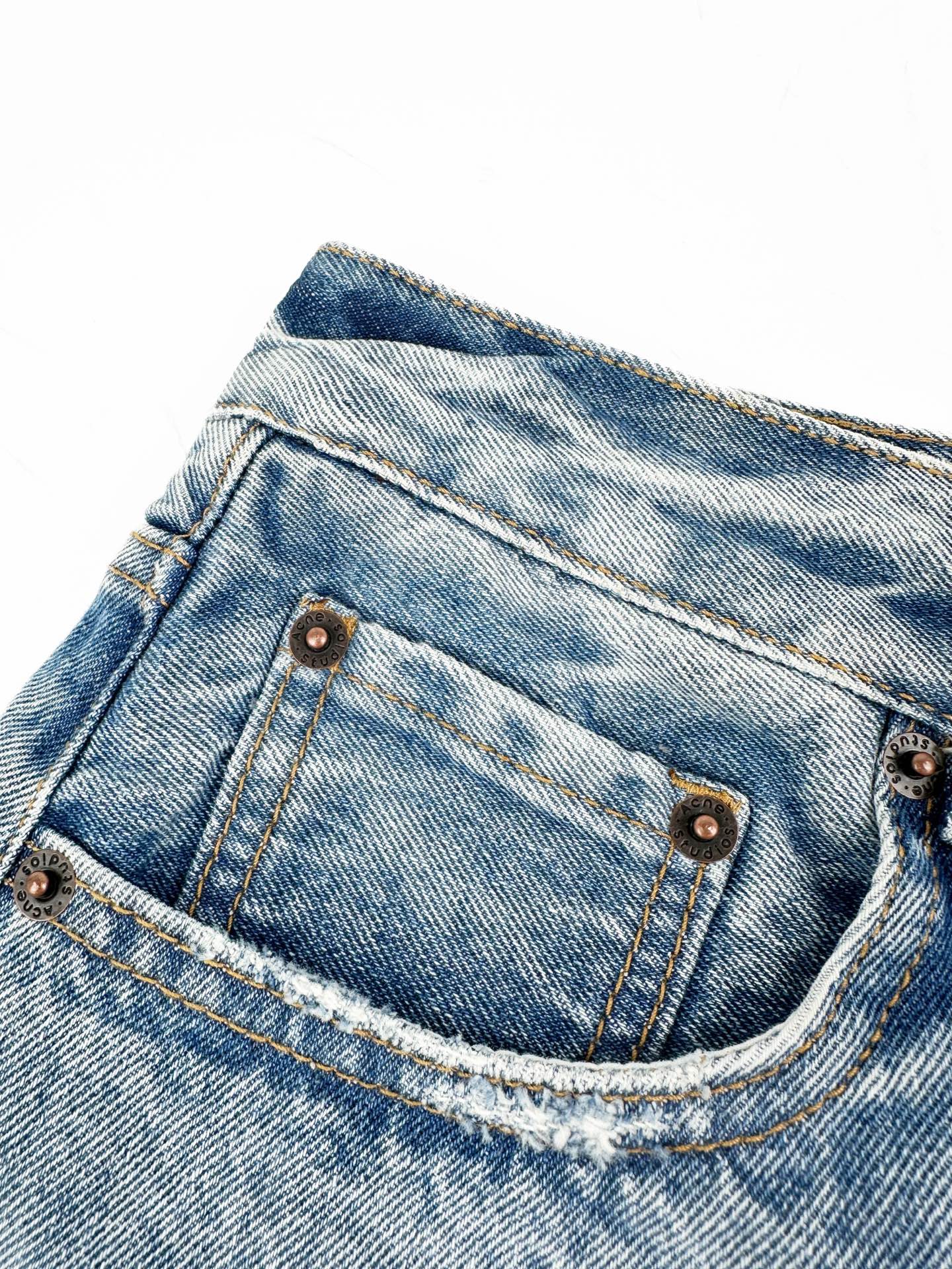 2026 Women's Acn Fake Two-Piece Denim Skirt Pants (FF751)
